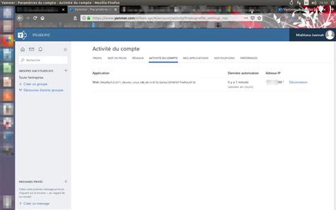 yammer mon compte.
